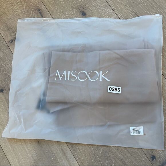 Tailored Wide Leg Twill Crepe Pant, Sand - Picture 5 of 10